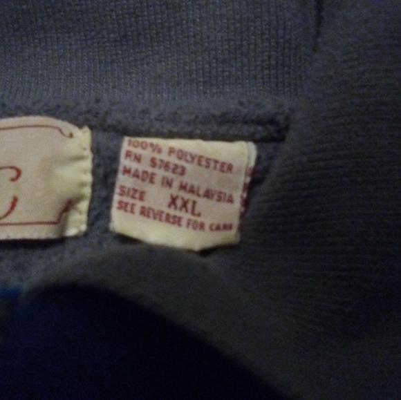 Vintage GBC XXL Mens Grey Blue and Green Full Zip Collared Long Sleeve Jacket - Picture 4 of 12